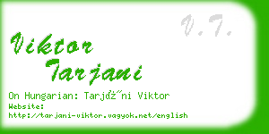 viktor tarjani business card